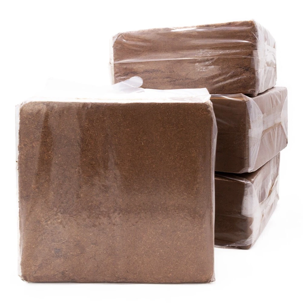 4x Kokosziegel je ca. 5 kg | Blumenerde | feine Kokoserde Quellerde | Garten Substrat | Terra Discount