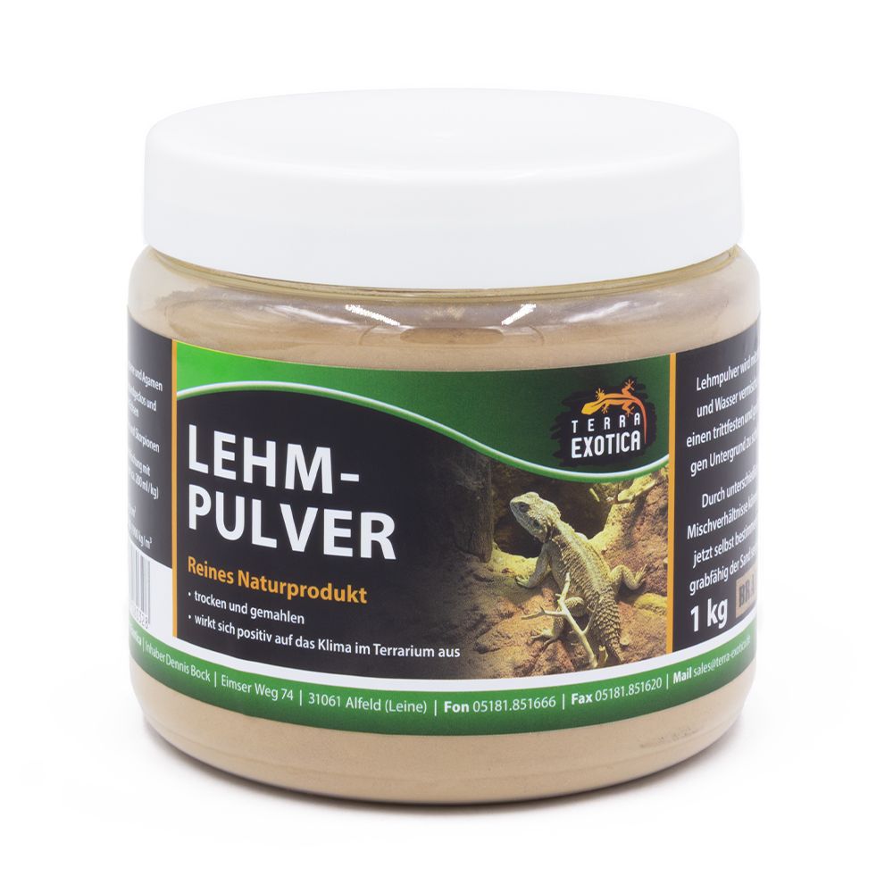 Lehmpulver - 1 kg in Dose - Braun
