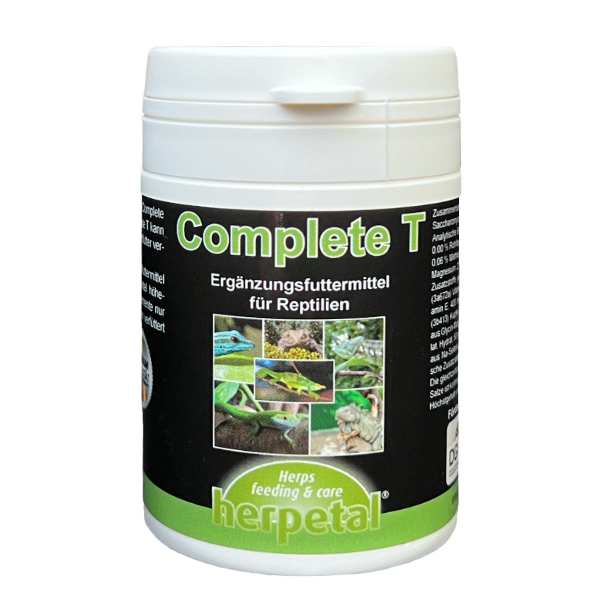 Herpetal Complete T 50g Vitamin Mineral Ergänzungsfutter Reptilien gegen Mangel