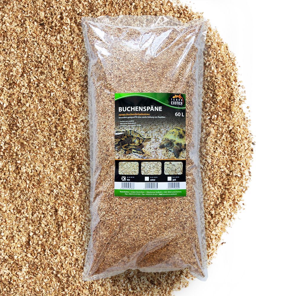 Buchenspäne - 60 Liter - Fein