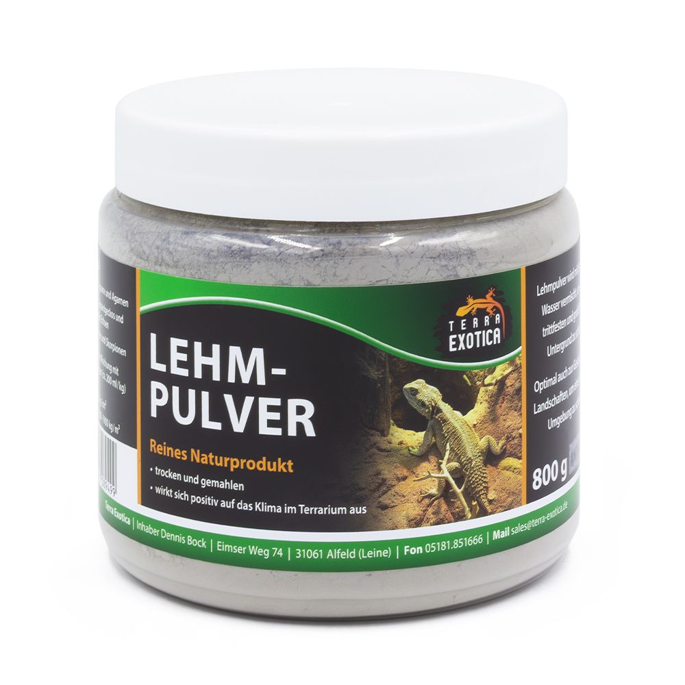 Lehmpulver - 800 g in Dose - Anthrazit